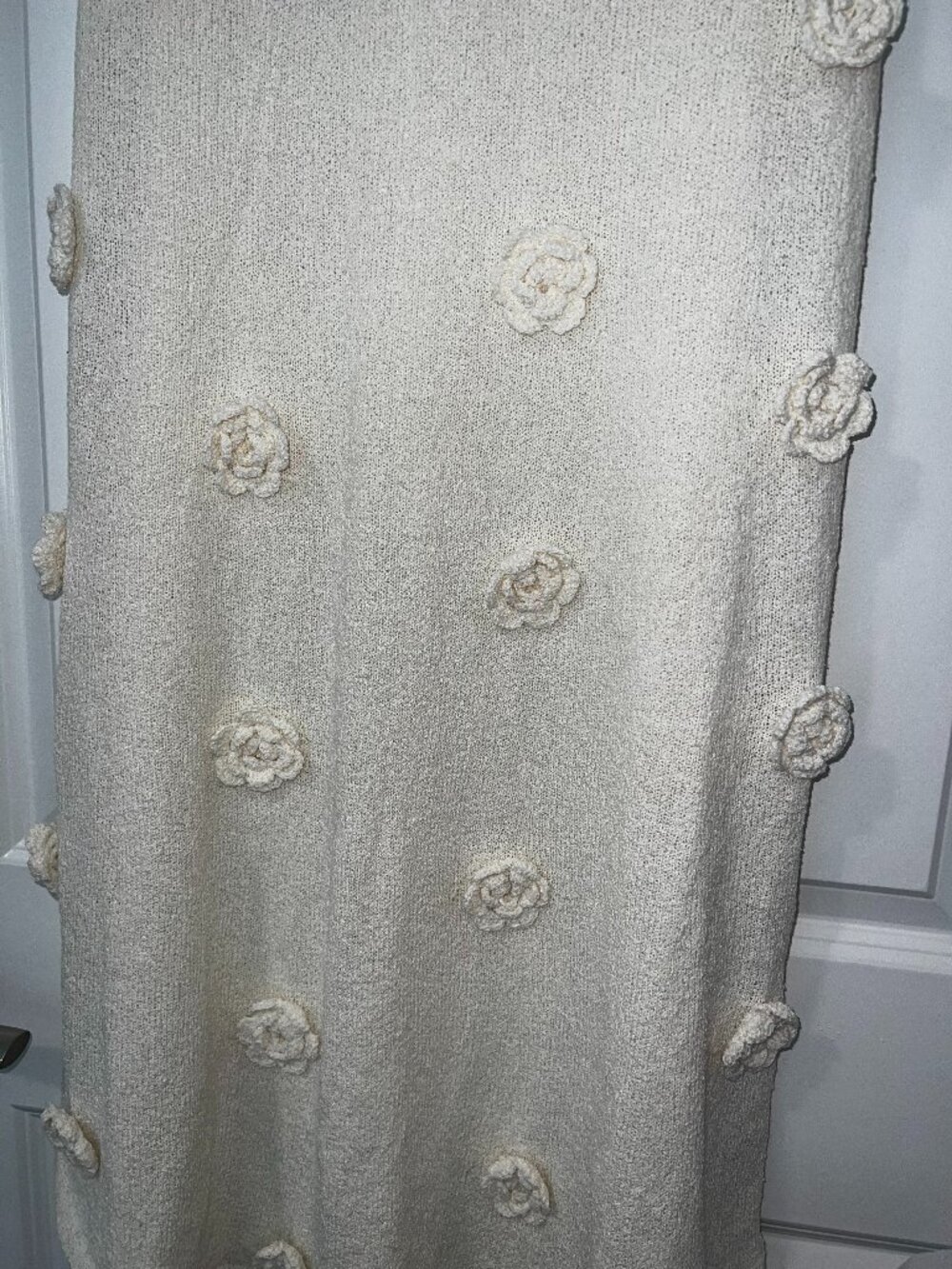 ✨ MESHKI Kiki Off Shoulder Rose Maxi Dress - Ivory (XL) NWT ✨ - Picture 2 of 4